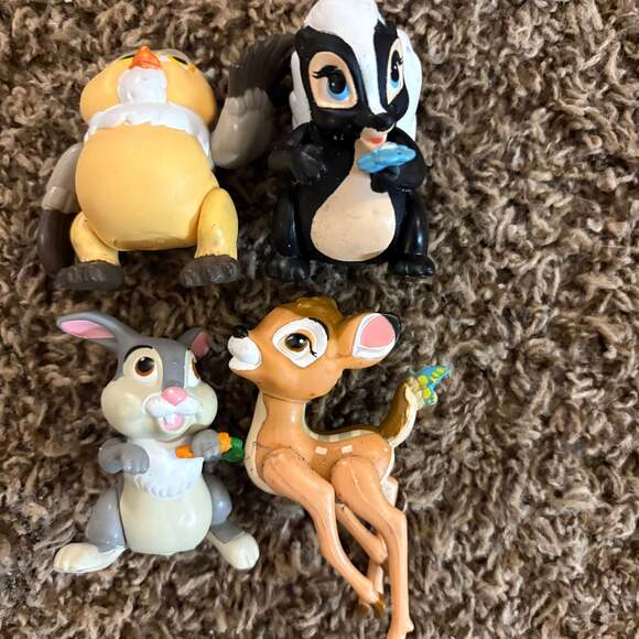 Disney Other - Vintage Disney Bambi, Thumper, Flower, Owl PVC Figures